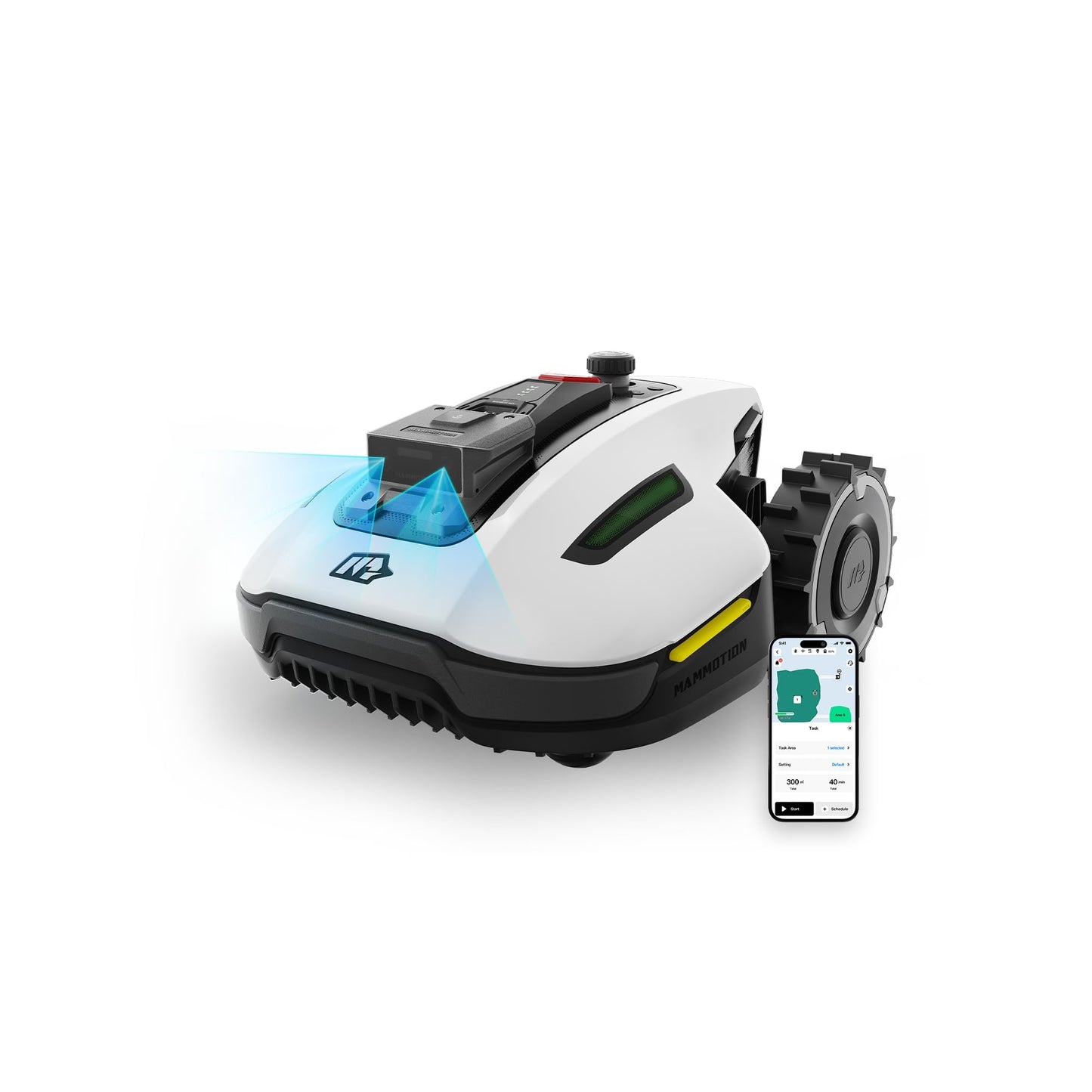 Mammotion YUKA Mini 700 Mähroboter mit Garage – Kabelloses Rasenmähen mit KI-Navigation & NetRTK+ Vision-System