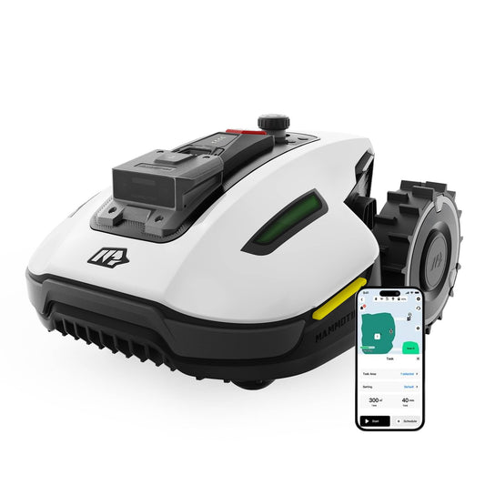 Mammotion YUKA Mini 700 Mähroboter mit Garage – Kabelloses Rasenmähen mit KI-Navigation & NetRTK+ Vision-System